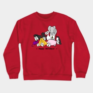 Happy Holidays from these Cute Christmas Animals Crewneck Sweatshirt